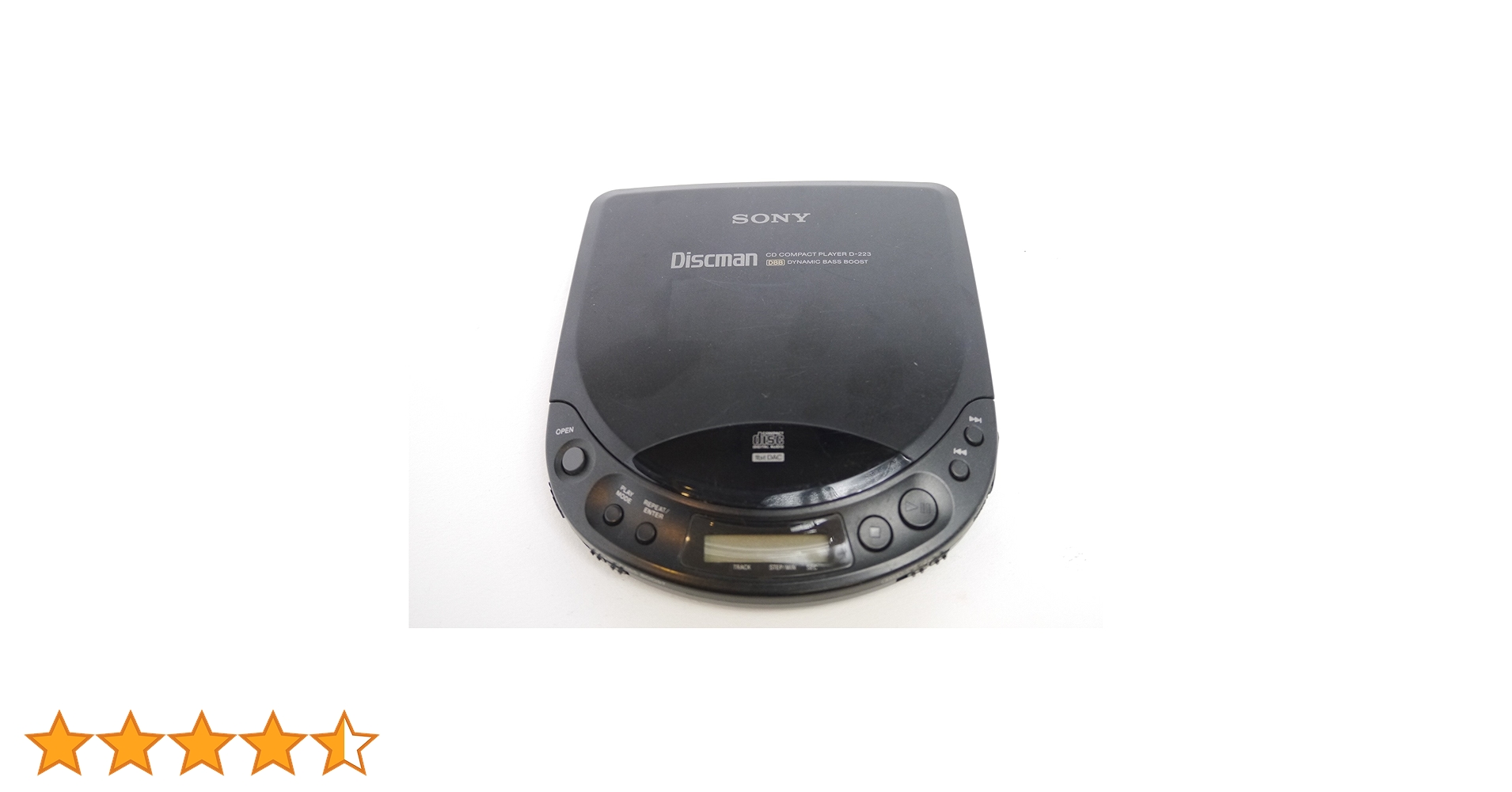 SONY CDプレーヤー D-223 SONY D-223 CD Walkman Portable CD Player Black Operation